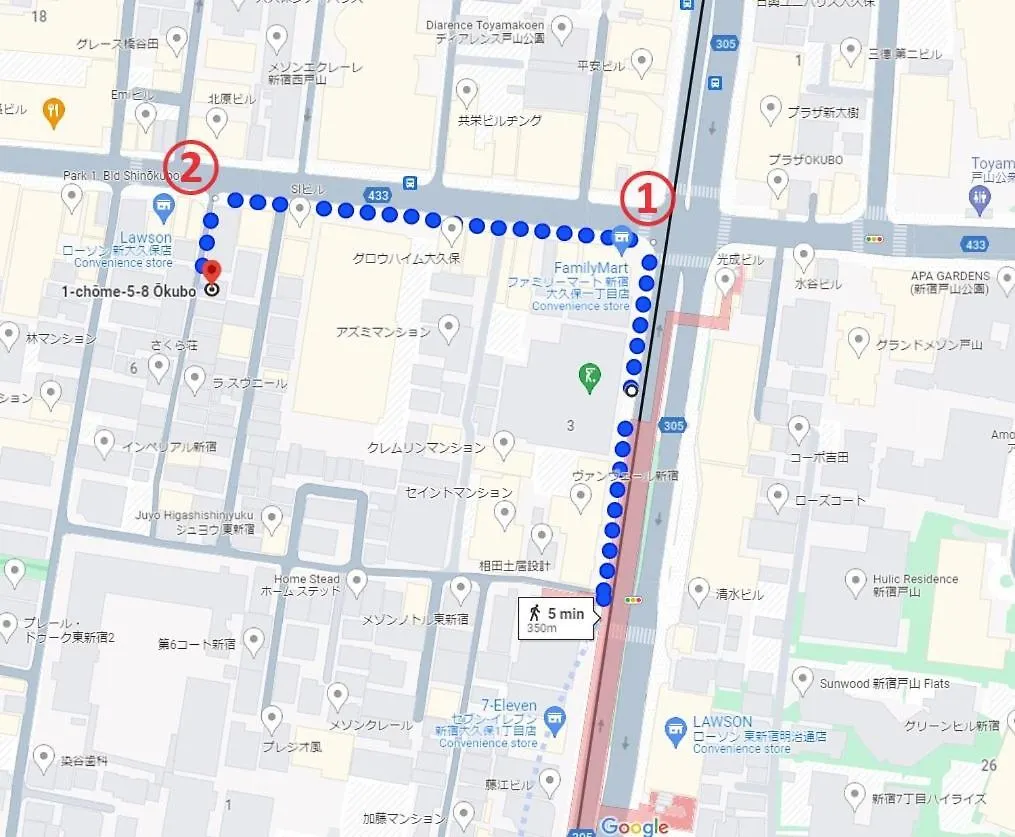 Apartment グレイシャス東新宿 東新宿駅徒歩4分 新大久保駅徒歩7分 新宿駅徒歩15分 歌舞伎町すぐ近く 美味しい韓国料理屋多数あります Tokyo